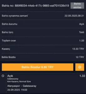 Alanyaspor Galatasaray Maç Analizi 2025 ve Net Bahis Tahmini